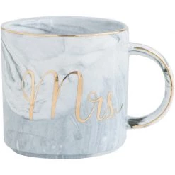 Staunton And Henry Mr And Mrs Marble And Gold Coffee Mug