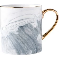Staunton And Henry Marble And Gold Coffee Mug