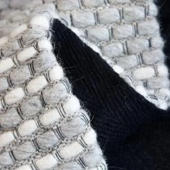 Staunton And Henry Blue And Grey Chunky Weave Rug Rugs