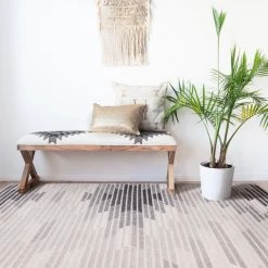 Staunton And Henry Atsila Modern Grey And White Tribal Rug Rugs 8 Staunton And Henry Atsila Modern Grey And White Tribal Rug Rugs