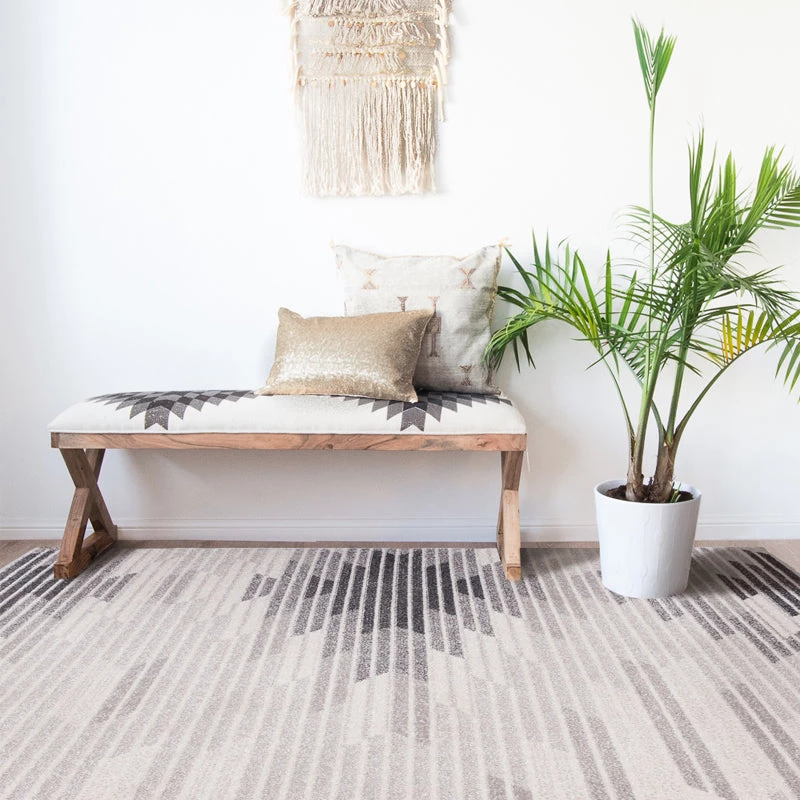 Staunton And Henry Atsila Modern Grey And White Tribal Rug Rugs 4 Staunton And Henry Atsila Modern Grey And White Tribal Rug Rugs