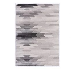 Staunton And Henry Atsila Modern Grey And White Tribal Rug Rugs