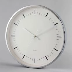 Staunton And Henry Wall Decor Minimalist Nordic Silver Wall Clock SALE