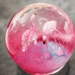 Staunton And Henry Flamingo Snow Globe Home Accessories