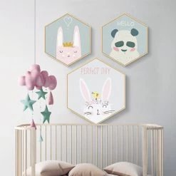 Staunton And Henry Hexagonal Framed Kids Room Prints