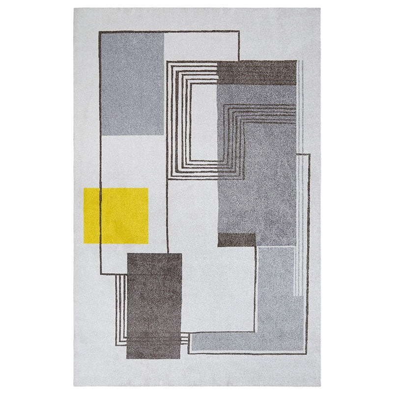 Staunton And Henry Rugs Yalos Modern Grey And Yellow Area Rug 2 Staunton And Henry Rugs Yalos Modern Grey And Yellow Area Rug