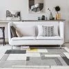 Staunton And Henry Rugs Yalos Modern Grey And Yellow Area Rug