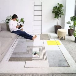 Staunton And Henry Rugs Yalos Modern Grey And Yellow Area Rug 7 Staunton And Henry Rugs Yalos Modern Grey And Yellow Area Rug