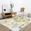 Staunton And Henry Modern Yellow And Grey Patchwork Cowhide Rug