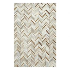 Staunton And Henry Brown And White Patchwork Cowhide Rug Rugs