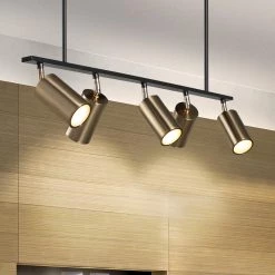 Staunton And Henry Modern Brass Hanging Track Lights