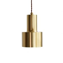 Staunton And Henry Lighting Retro Modern Matt Brass Pendant Light