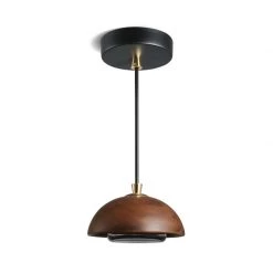 Staunton And Henry Dark Wood Pendant Light