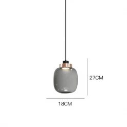 Staunton And Henry Lighting Mars Retro Modern Glass Pendant Light