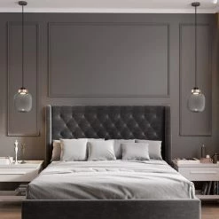 Staunton And Henry Lighting Mars Retro Modern Glass Pendant Light