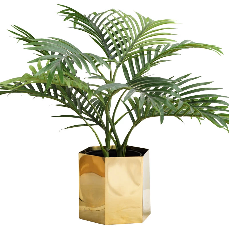 Staunton And Henry Modern Geometric Brass Plant Pot 4 Staunton And Henry Modern Geometric Brass Plant Pot