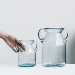 Staunton And Henry Vintage Glass Pale Vase Home Accessories