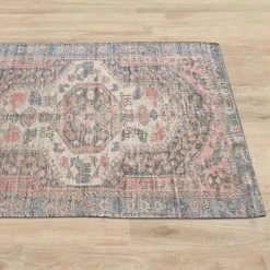 Staunton And Henry Ilder Distressed Tribal Rug 8 Staunton And Henry Ilder Distressed Tribal Rug