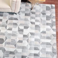 Staunton And Henry Nian Beige And Grey Rug Rugs