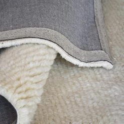 Staunton And Henry Olski Shaggy Off White Wool Rug Rugs