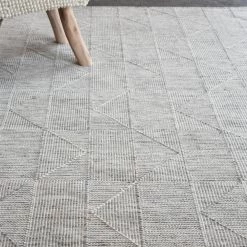 Staunton And Henry Yerem White And Grey Modern Rug Rugs