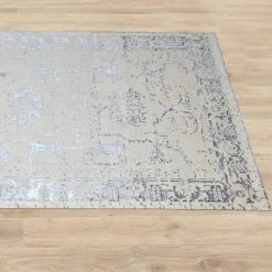 Staunton And Henry Shilka Cream And Grey Area Rug
