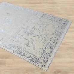 Staunton And Henry Shilka Cream And Grey Area Rug