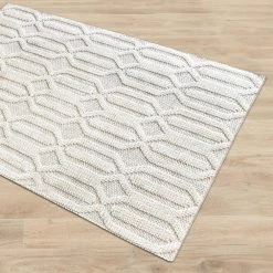 Staunton And Henry Yerra Modern Chunky Weave Off White Rug