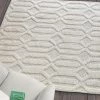 Staunton And Henry Yerra Modern Chunky Weave Off White Rug