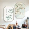 Staunton And Henry Pink Oriental Wall Art With Floating Frame Wall Decor
