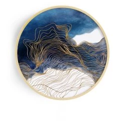 Staunton And Henry Wall Decor Modern Round Oriental Wall Art With Wood Frame 17 Staunton And Henry Wall Decor Modern Round Oriental Wall Art With Wood Frame