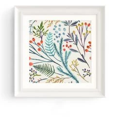 Staunton And Henry Wall Decor Botanicals Wall Art White Frame