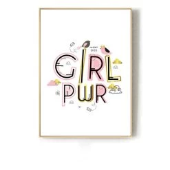 Staunton And Henry Cute Girls Room Wall Art With Frame