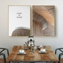 Staunton And Henry Wall Decor Less Is More Wall Art With Frame - Matching Set Of 2