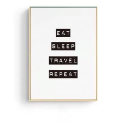 Staunton And Henry Love To Travel Wall Art With Frame