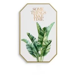 Staunton And Henry Inspirational Tropical Wall Art With Frame Wall Decor