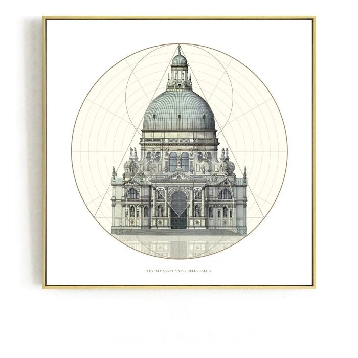 Staunton And Henry Classic Architecture Wall Art With Frame Wall Decor 1 Staunton And Henry Classic Architecture Wall Art With Frame Wall Decor