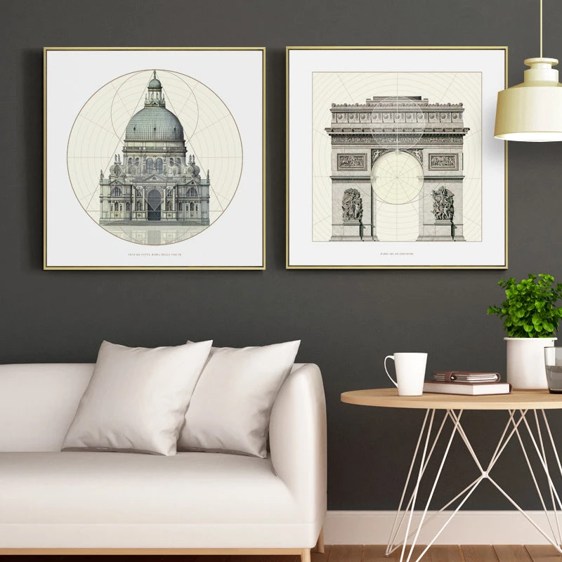 Staunton And Henry Classic Architecture Wall Art With Frame Wall Decor 2 Staunton And Henry Classic Architecture Wall Art With Frame Wall Decor