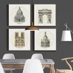 Staunton And Henry Classic Architecture Wall Art With Frame Wall Decor 19 Staunton And Henry Classic Architecture Wall Art With Frame Wall Decor