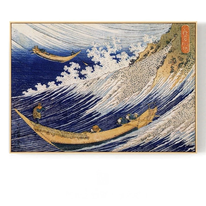 Staunton And Henry Japanese Wave Wall Art With Frame 11 Staunton And Henry Japanese Wave Wall Art With Frame