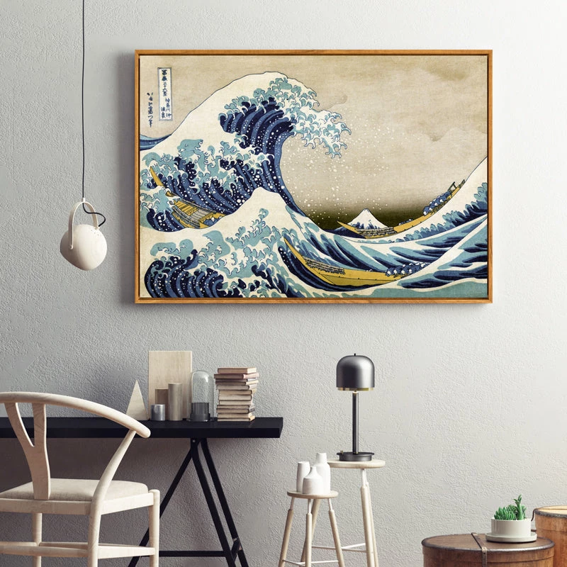 Staunton And Henry Japanese Wave Wall Art With Frame 1 Staunton And Henry Japanese Wave Wall Art With Frame