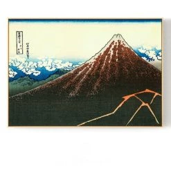 Staunton And Henry Wall Decor Japanese Mount Fuji Wall Art With Frame
