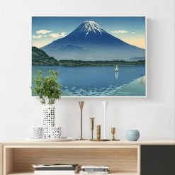 Staunton And Henry Wall Decor Japanese Mount Fuji Wall Art With Frame
