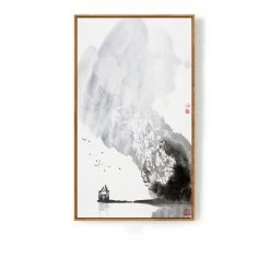Staunton And Henry Wall Decor Black And White Japanese Wall Art With Frame
