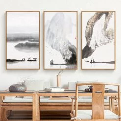 Staunton And Henry Wall Decor Black And White Japanese Wall Art With Frame
