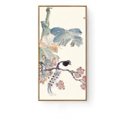 Staunton And Henry Pastel Oriental Wall Art With Frame Wall Decor