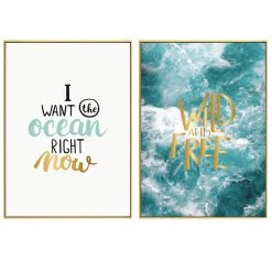 Staunton And Henry Ocean Wall Art With Frame Wall Decor 19 Staunton And Henry Ocean Wall Art With Frame Wall Decor