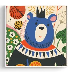 Staunton And Henry Wall Decor Colorful Kids Animal Wall Art With Frame