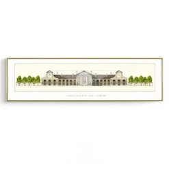 Staunton And Henry Architecture Drawing Wall Art With Frame Wall Decor