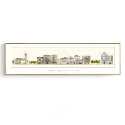 Staunton And Henry Architecture Drawing Wall Art With Frame Wall Decor